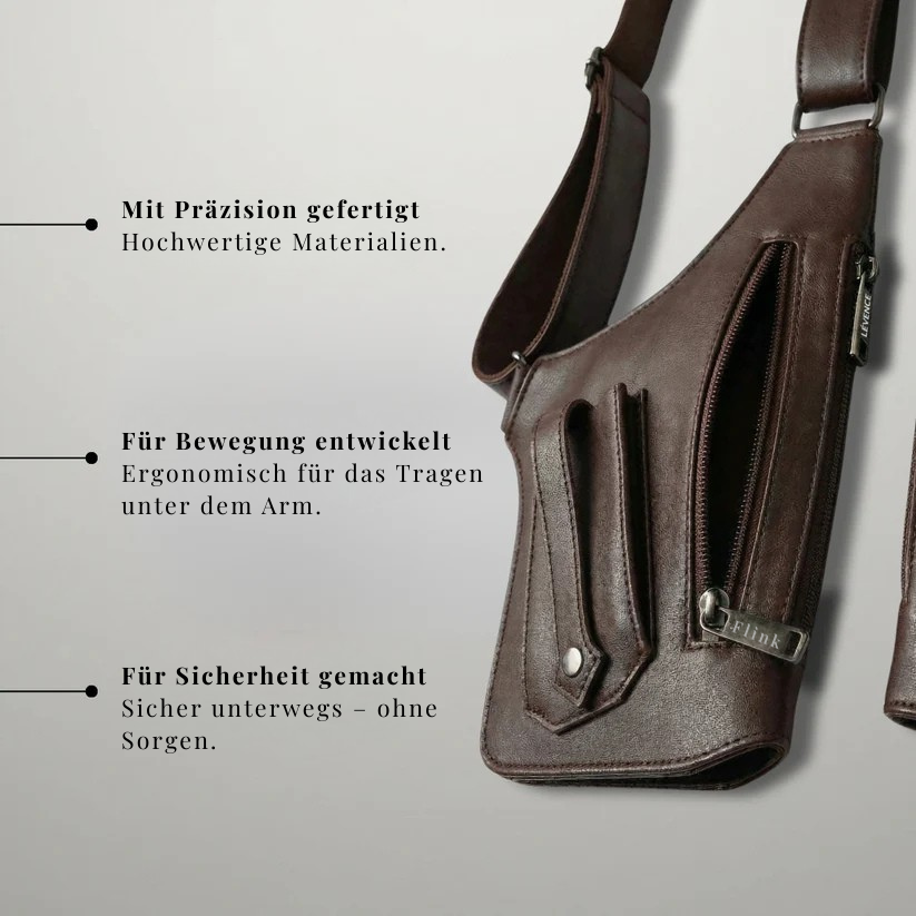 Schulterholstertasche aus Leder