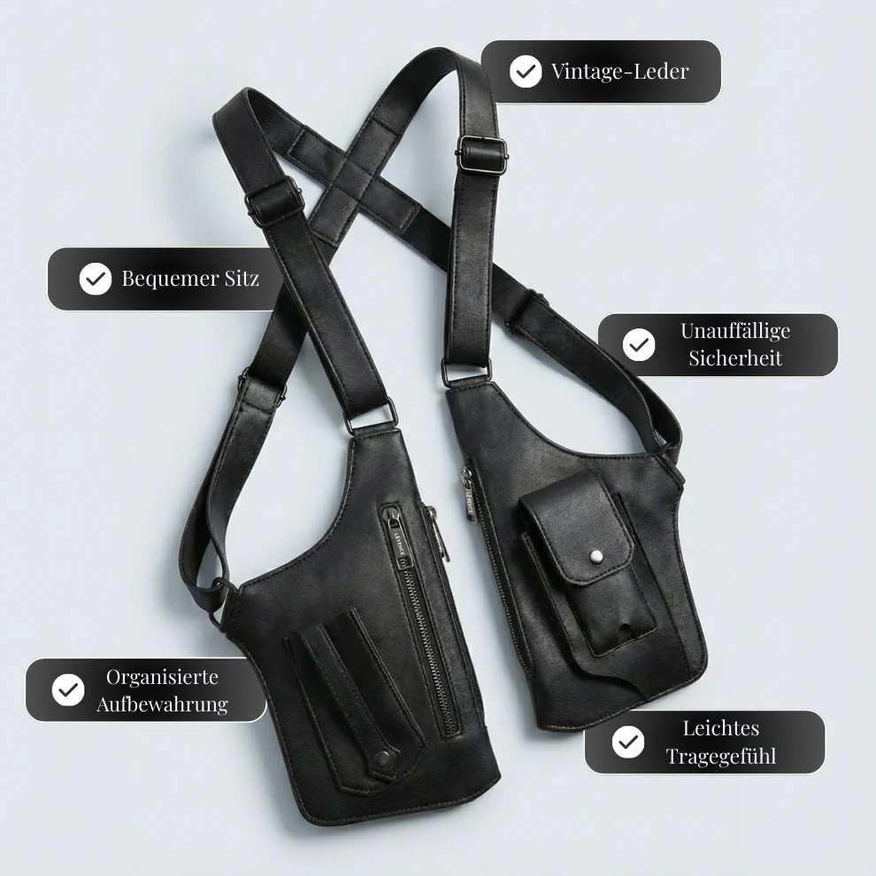 Schulterholstertasche aus Leder