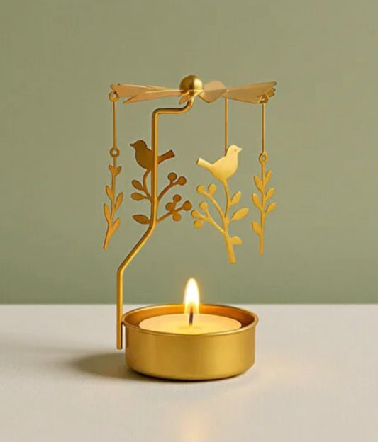 Isı ile Dönen Mumluk – Dekoratif Masa Üstü Mumluk